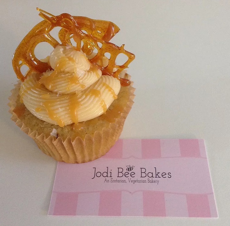 cupcake with business card